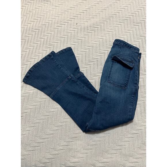 Rachel Comey Flared Leg Bellbottom Jeans - Size 4 - Picture 1 of 9